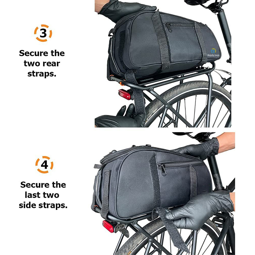 Large Capacity Hard Shell Storage Bike Rear Rack Bag