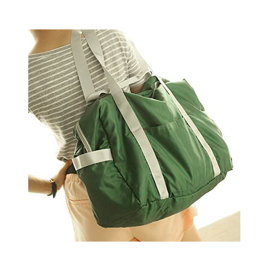 Foldable Travel Duffel Bag Lightweight Sports Tote Gym Bag Outdoor Weekend Bag