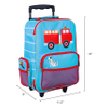 Kids Rolling Suitcase Children Carry-on Luggage Trolley Bag School & Overnight Travel Bag