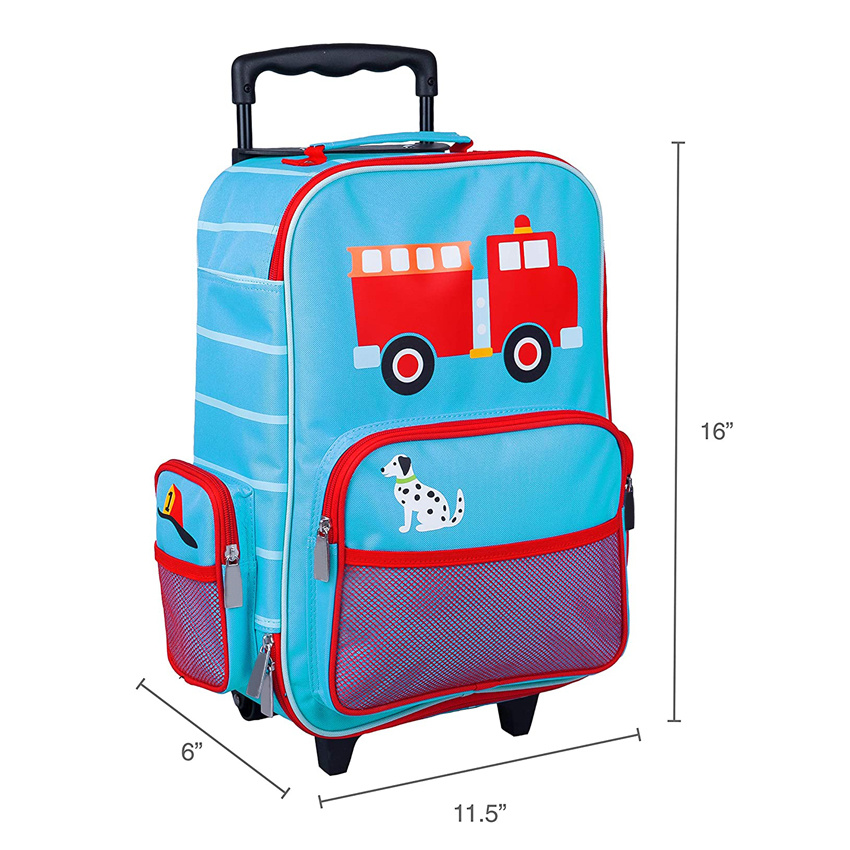 Kids Rolling Suitcase Children Carry-on Luggage Trolley Bag School & Overnight Travel Bag