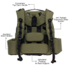 PRO 25 Disc Capacity Disc Golf Frisbee Backpack Bag Portable Sports Bag