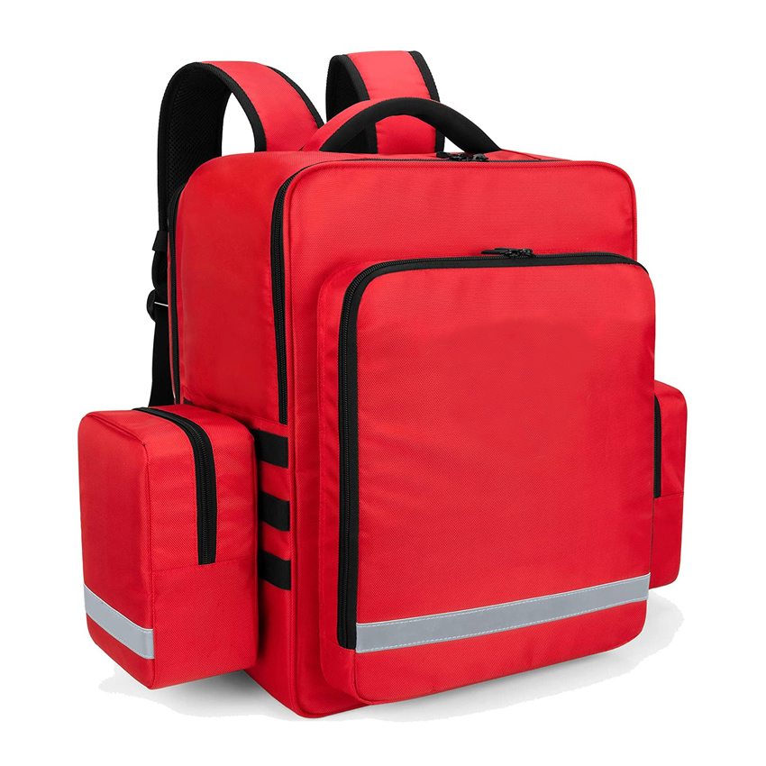 Emergency Medical Backpack Empty EMT Camping Molle Bag with Detachable Side Pocket