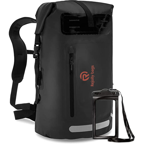 Waterproof Backpack Heavy Duty with Easy Access Front-Zippered Pocket and Ipx8 Waterproof Phone Case Backpack Bag