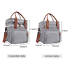 Expandable Insulated Large Lunch Bag Weekend Picnic Bag Casual Tote Cooler Bag