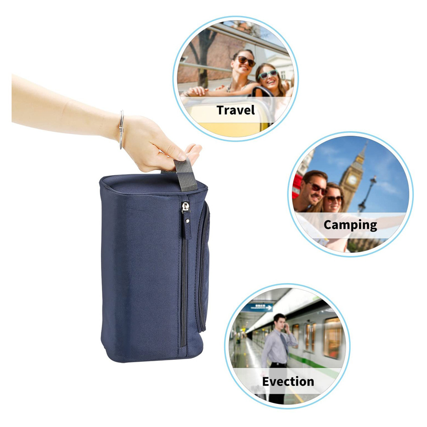 Travel Toiletry Case with Hanging Hook Healthcare Bag with Handle for Shampoo Cosmetic Personal Items