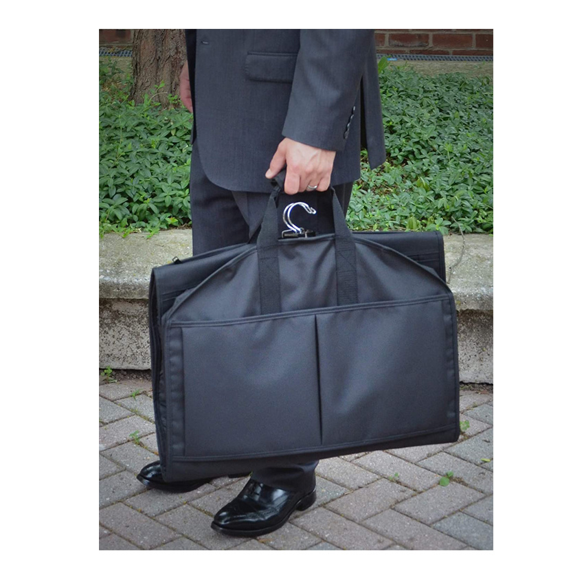 Carry on Travel Garment Bag Trifold Premium Tear-Resistant Hanging Suit Cover for Storage