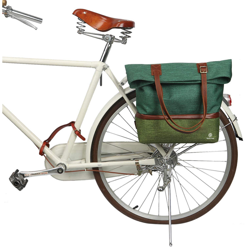 Bicycle Bag Cooler Insulated Bike Rear Rack Pannier Women Casual Shoulder Tote