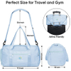 Sports Gyms and Weekend Getaway Waterproof Dufflebag with Shoe and Wet Clothes Compartments Lightweight Gym Bag