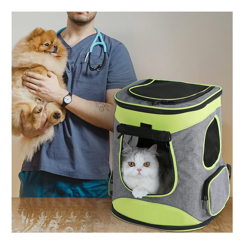 Puppies Carrier Bag Dog Cat Shoulder Backpack Collapsible Fashion Dog Bag