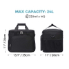 Collapsible Cooler Bag Insulated Travel Lunch Bag Food Delivery Bag