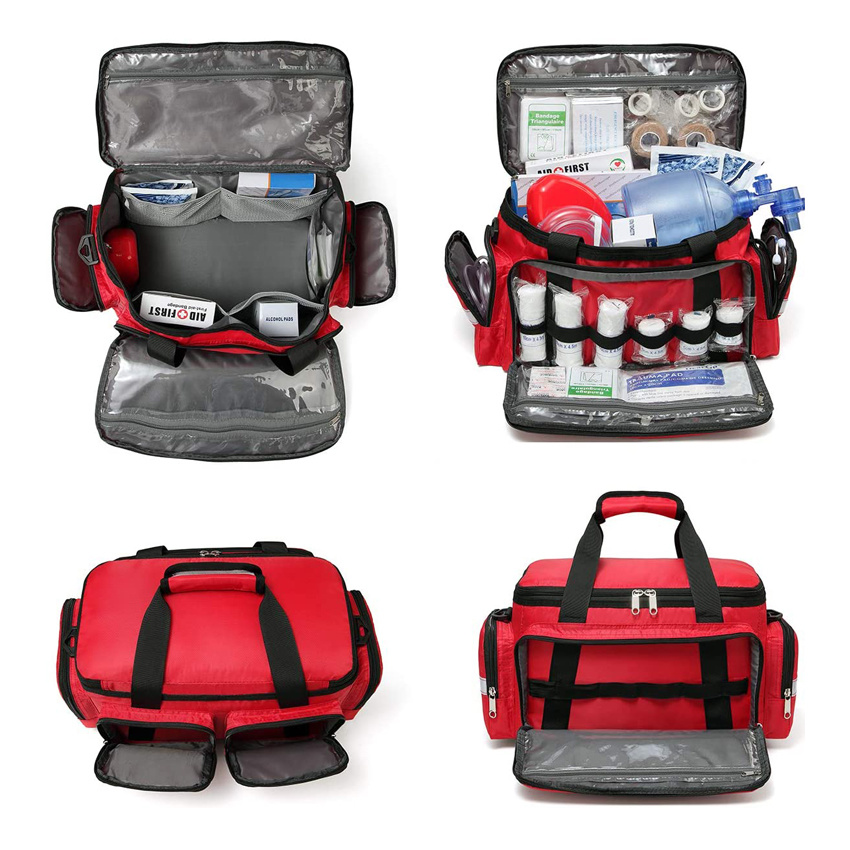 First Aid Trauma Jump Bag First Responder Nurse Medical Medic Duffel Carry Bag