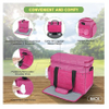 Portable Dog Travel Bag with Multi-Function Pockets Pet Food Storage