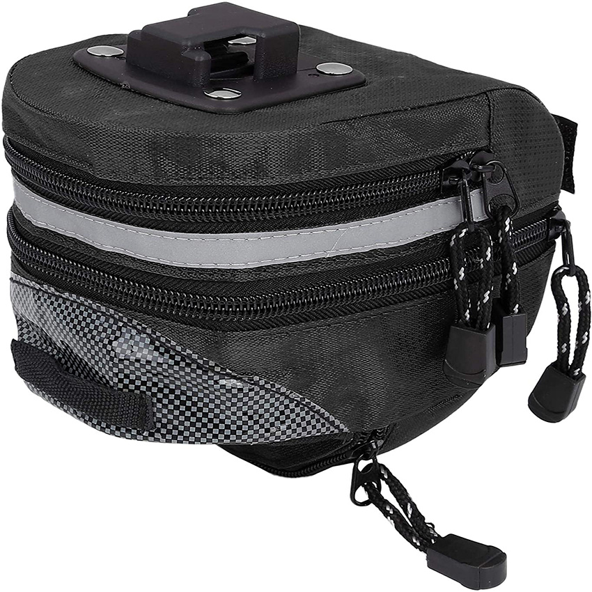 Cycling Under Seat Bag Tool Pouch Pack Storage Bag Black Bike Saddlebag