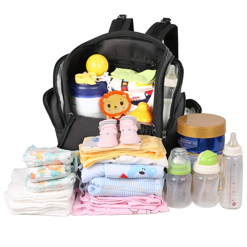 Large Storage with Portable Changing Pad Travel Water Resistant Baby Diaper Backpack for Men Women with Insulated Pockets Diaper Bag Backpack