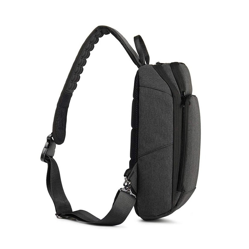 Sling Backpack Crossbody Shoulder Chest Pack Bag with USB Charging Travel Rucksack Sling Bag