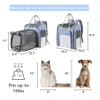 Portable Cat Backpack Tavel and Hiking Cat Carrier Bags Pet Bag with Breathable Mesh Window