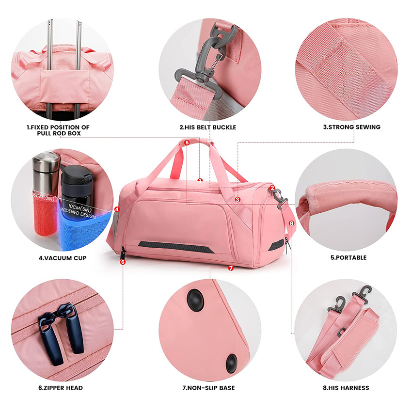 Travel Weekender Carry on Workout Vacation Overnight Shoulder Tote Hospital Bag