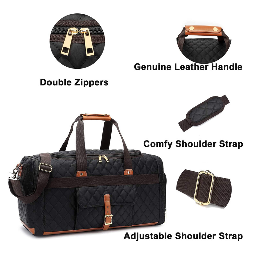 Fashion Handbags Hiking Duffel Bag Canvas Weekend Travel Tote Carry on Bag