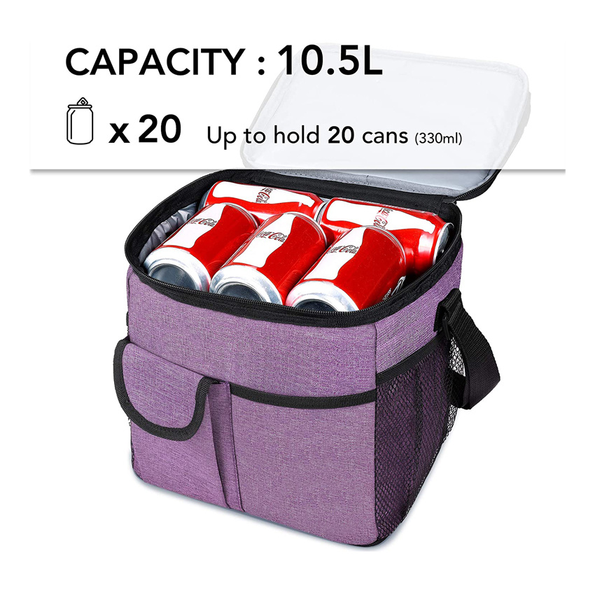 Durable Insulated Lunch Bag Leakproof Thermal Reusable Lunch Box Cooler Tote Bag