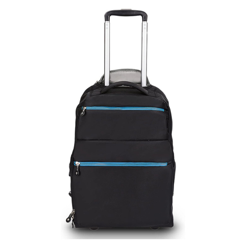 Large Storage Multifunction Travel Wheeled Rolling Backpack Luggage Books Laptop Bag