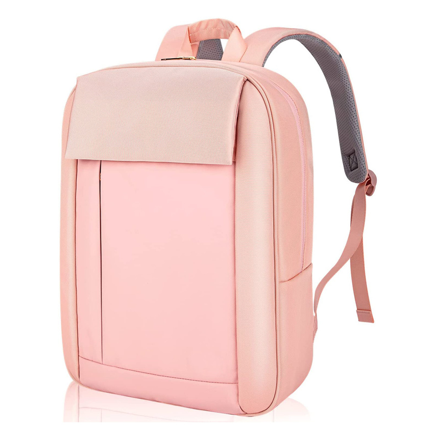 Slim Waterproof College School Bookbag Business Work Commuter Tech Backpack