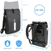 Bike Pannier Backpack with Padded Laptop Bag with Cross Shoulder Strap & Quick-Release Waterproof Bike Saddle Bag