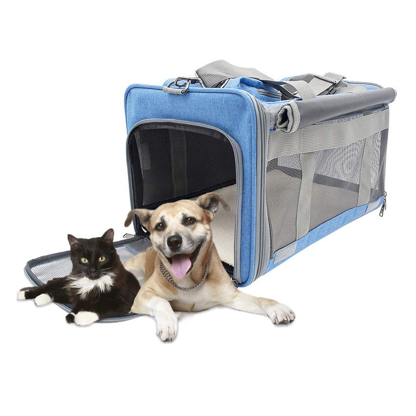 Cat Carriers Dog Soft-Sided Cage Large Pet Carrier Bag for Comfortable Traveling