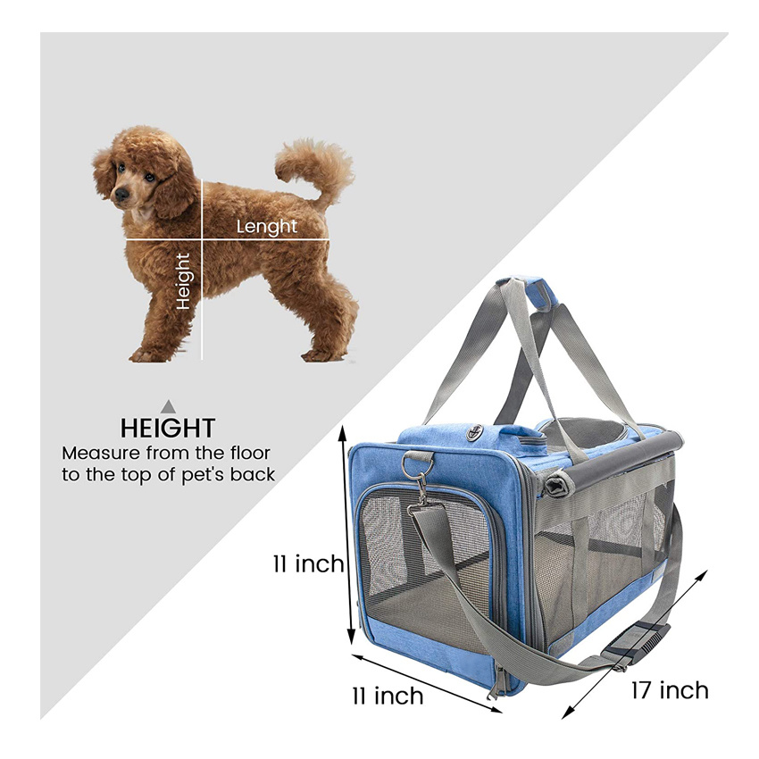 Cat Carriers Dog Soft-Sided Cage Large Pet Carrier Bag for Comfortable Traveling