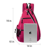 Lightweight Women Pink Bag Racketball Travel Tennis Bag Fashion Sport Gym Bag