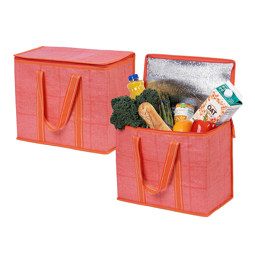 Large Capacity Insulated Bag Food Delivery Bag Picnic Basket Lunch Bag