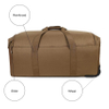 Durable Wheeled Luggage Bag Heavy Duty Duffel Bag for Camping Hiking Running Trekking