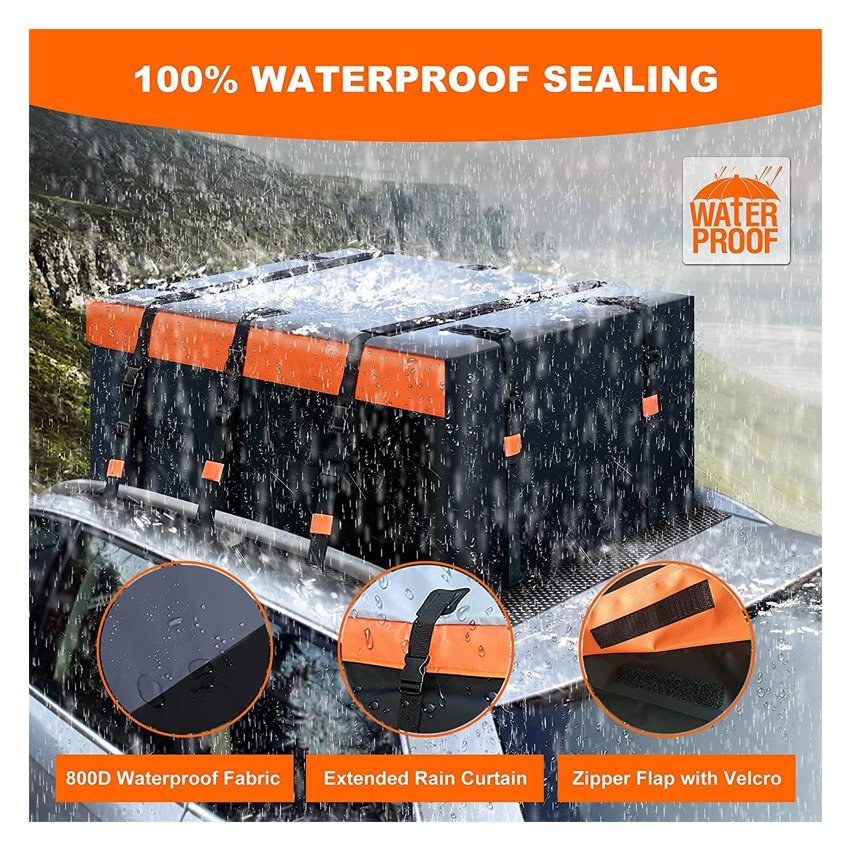 Large Capacity Rooftop Cargo Carrier Waterproof Car Top Carrier Bag Fits All Vehicle