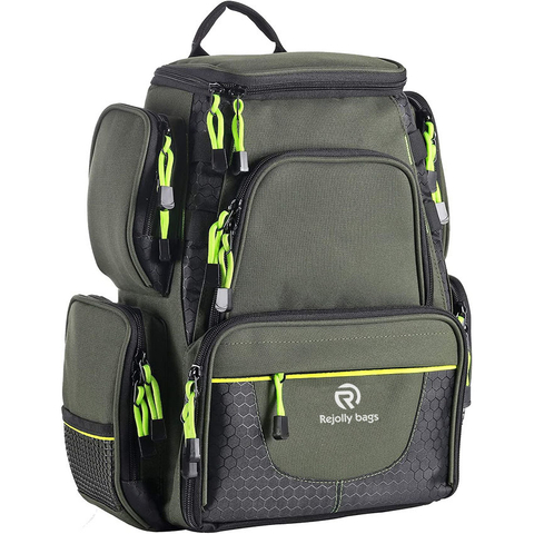 Large Storage, Saltwater Resistant Fishing Bags, Outdoor Multifunctional Box Tackle Bag for Fishing Camping Hiking Cycling Fishing Tackle Bag