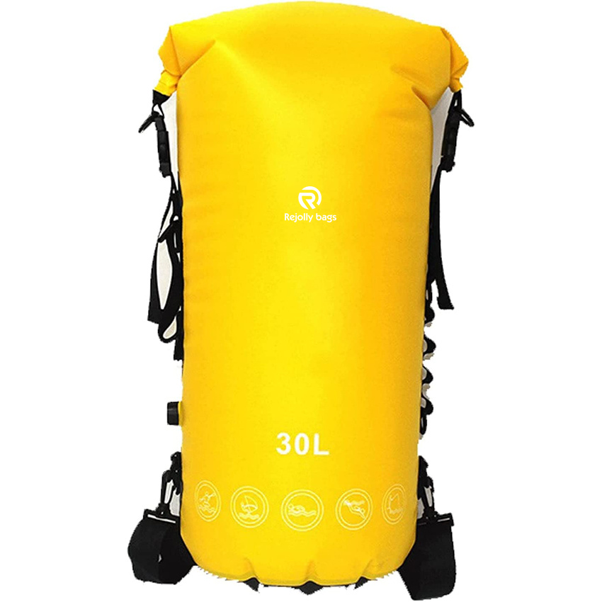 Swimming Bag 30L Inflatable Waterproof Bags River Trekking Storage Dry Sack Bag for Canoe Kayak Rafting Surfing Spelunking Backpack