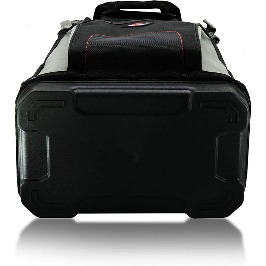 Heavy Duty Tool Bag Backpack Reinforced Bottom Waterproof PVC Coated Fabric Multiple Storage Compartments