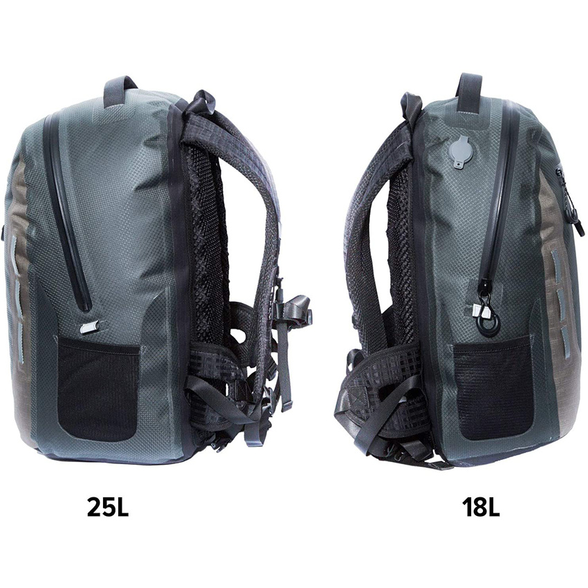 Waterproof Backpack - Submersible, Inflatable, Floating TPU Coated Durable Nylon Dry Bag with Airtight Zipper for Kayak, Fishing, Boating, Hiking Dry Backpack