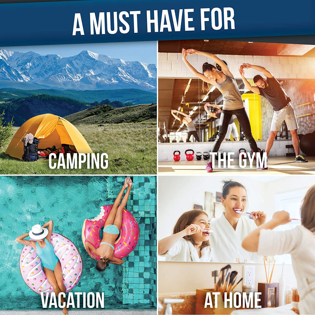 Toiletry Organizer Wash Bag Hanging Shaving Kit Travel for Bathroom Shower Water-Resistant Toiletry Bag