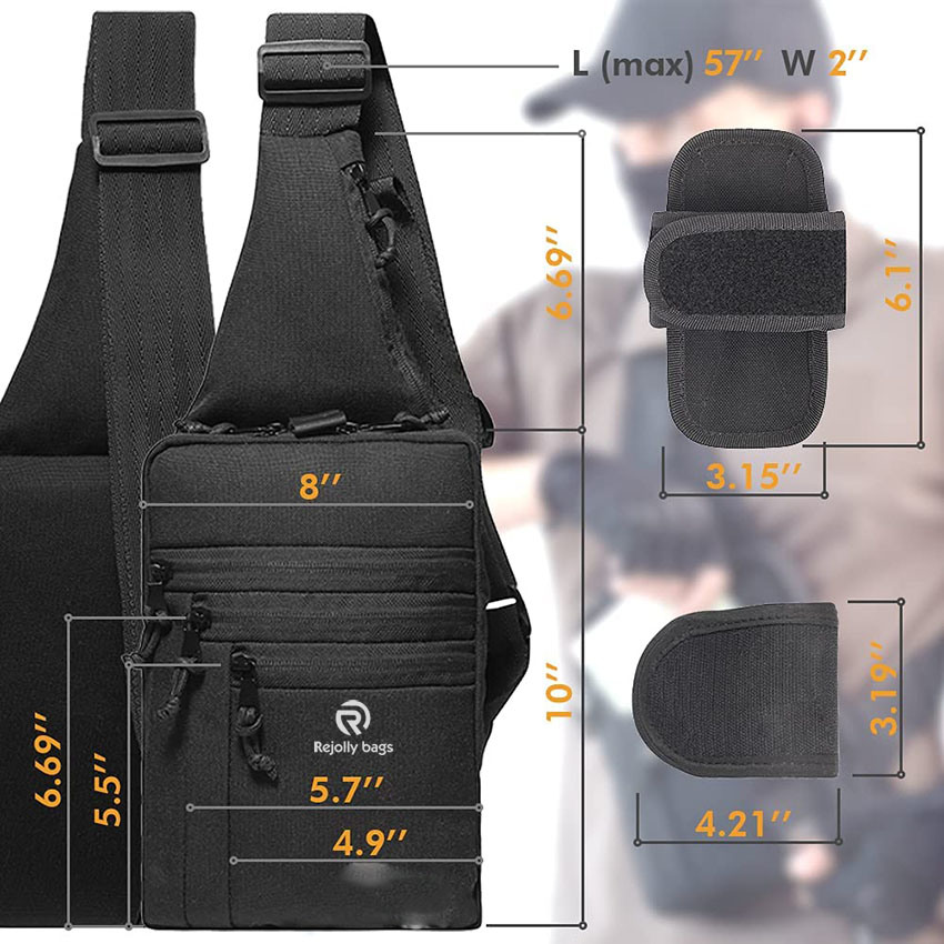 Military Style Tactical Sling Bag – 2 Models – for Right & Left Hand – Shoulder Crossbody Compact Bag