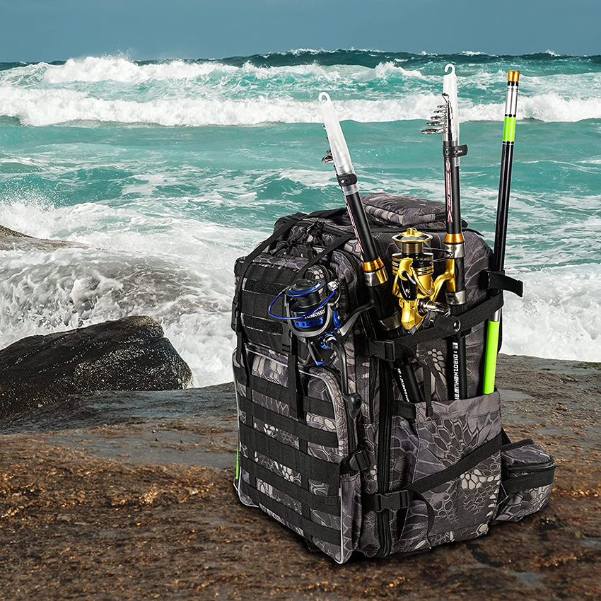 Nylon Large Water-Resistant Reel Multifunctional Heavy-Duty Storage Fishing Rod Bags