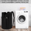 Extra Large Heavy Dutywith Straps and Belt for College Students Portable for Dorm Room, Sturdy Waterproof Laundry Hamper for Travel Laundry Bag