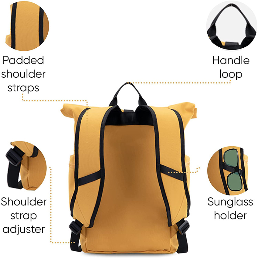 Ultra Lightweight - Roll Top Backpack - Ecofriendly Dry Backpack