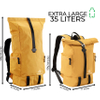 Ultra Lightweight - Roll Top Backpack - Ecofriendly Dry Backpack