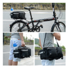Convertible Bike Bicycle Bag Rear Rack Seat Pannier Trunk Pack with Cup Holder