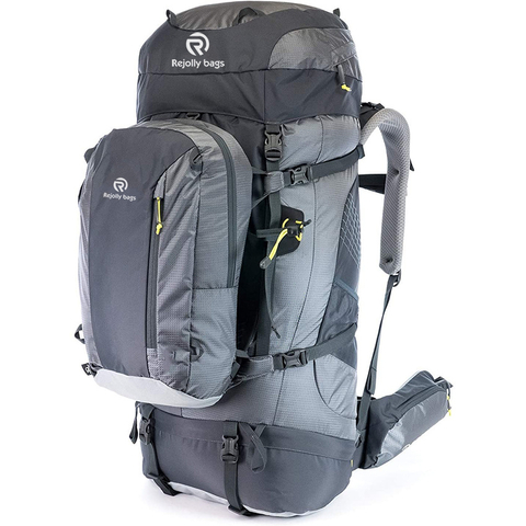 80L Liter Internal Frame Pack with Detachable Daypack - Best Bag for Camping, Hiking, Backpacking, and Travel - Men and Women Travel Backpack