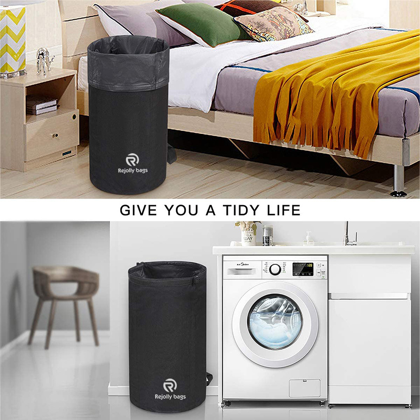Extra Large Foldable Laundry Bag Durable Laundry Basket Collapsible Laundry Hamper Backpack Dirty Clothes Hamper Standing Waterproof Laundry Bag
