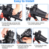 Bike Phone Front Frame Bag with Water Bottle Holder Removable Insulated Handlebar Bottle Cup Bag with Tighter Buckle Bicycle