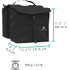 Top Load Double Pannier Water Resistant Cycling Side Bags Large, Carrying Handle, Reflective Spots Bicycle Bag