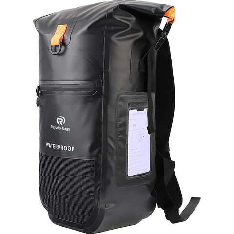 Dry Bag Waterproof Backpack with Phone Pocket 25L for Kayaking Camping Hiking Paddleboarding Boating Beach Sailing Floating Rolltop Lightweight