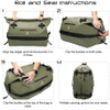 Dry Duffel Backpack Large Waterproof Dry Sack Heavy Duty Duffle Bag with Backpack Straps for Kayaking, Rafting, Boating, Travel Bag