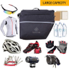 Water-Resistant Portable Bike Pannier Bag - 26L Bicycle Panniers with Reflective Trim, Bike Rear Seat Bicycle Bag